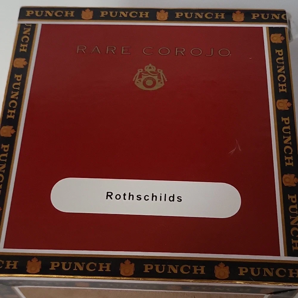 Punch Rothschilds Rare Corojo Edition Wood Lift Lid Cigar Box